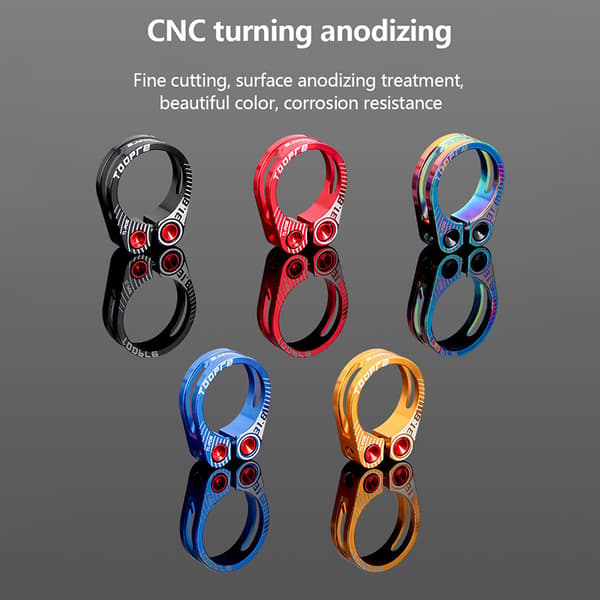 1 ST ENLEE 31,8MM Legering Cykelsäte Clamp Aluminum Mountain MTB Red