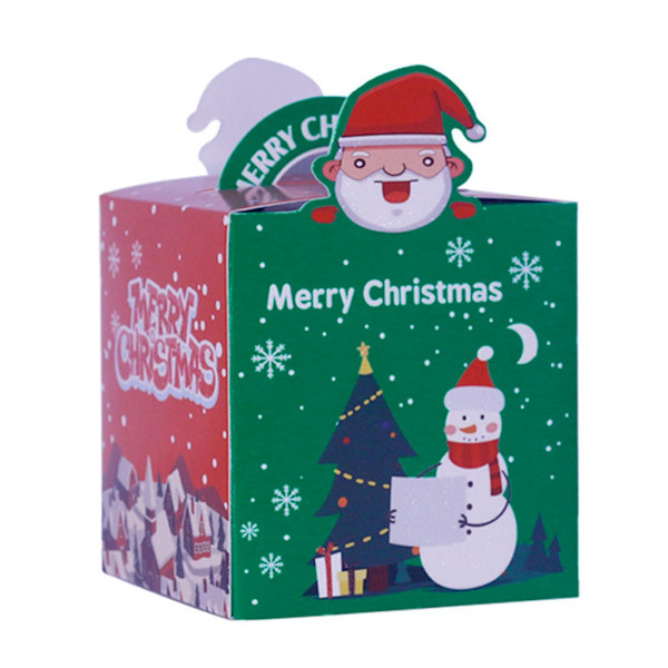 Julgodispresentförpackning 10 stycken Julfestfavorit Pappersgodisask null - H22