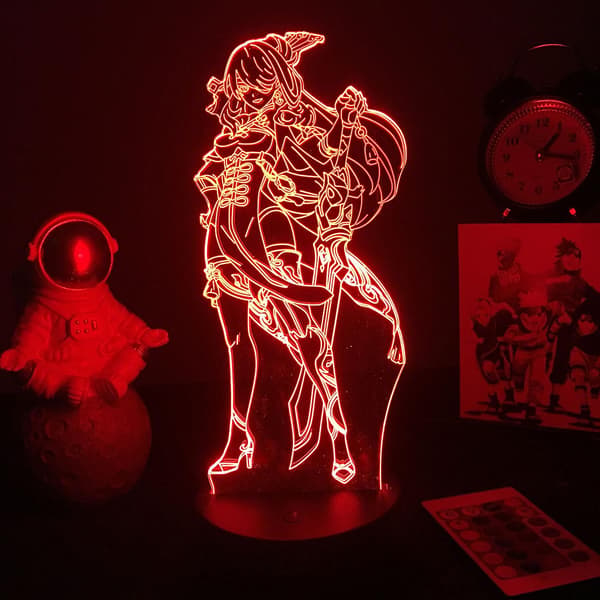 Peli Genshin Impact Beidou 3d Led Yövalolamppu