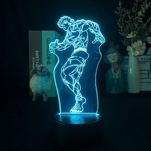 Anime 3D LED-lys Night Club Atmosphere Decor Baki The Grap