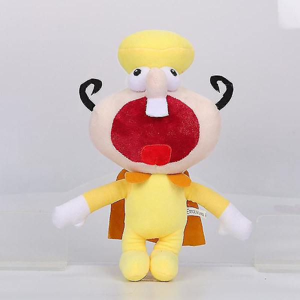 Nytt Pizza Tower Pizza Tower Game Omgivande dockor Pizza Chef Plyschleksaker A Yellow
