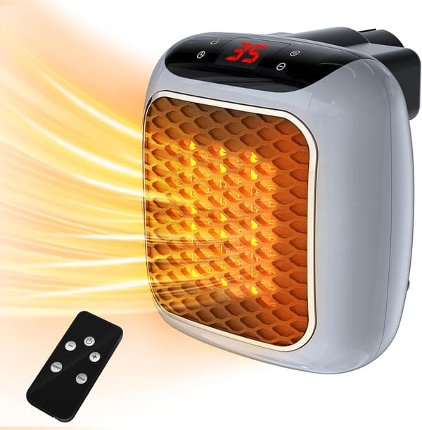 ##/Elektrisk vifteovn 800W Ekstra oppvarming, 12 timers timer, 2 moduser ##/