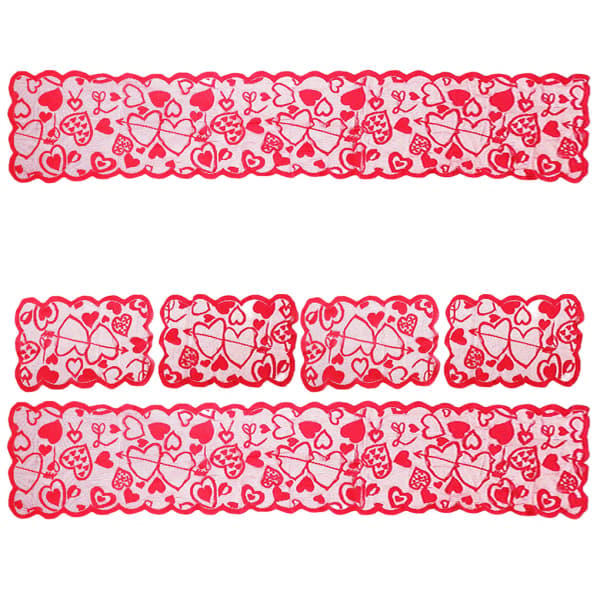 Bordløber Dekoration Borddug Vaskbar bordskåner i polyester Table Runner