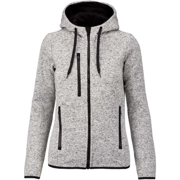 Proact Dame/Dame Heather Fleecejakke Lysegrå elange Light Grey Melange M
