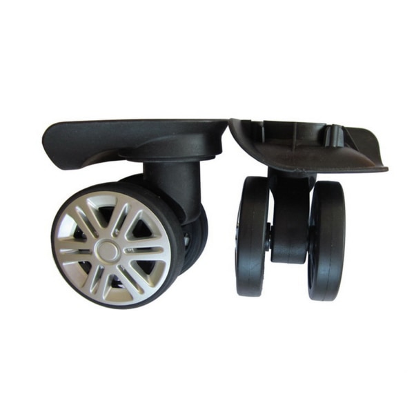 2 delar resväska hjul Bagageväska Case Roller Avtagbar Black Dual Rows