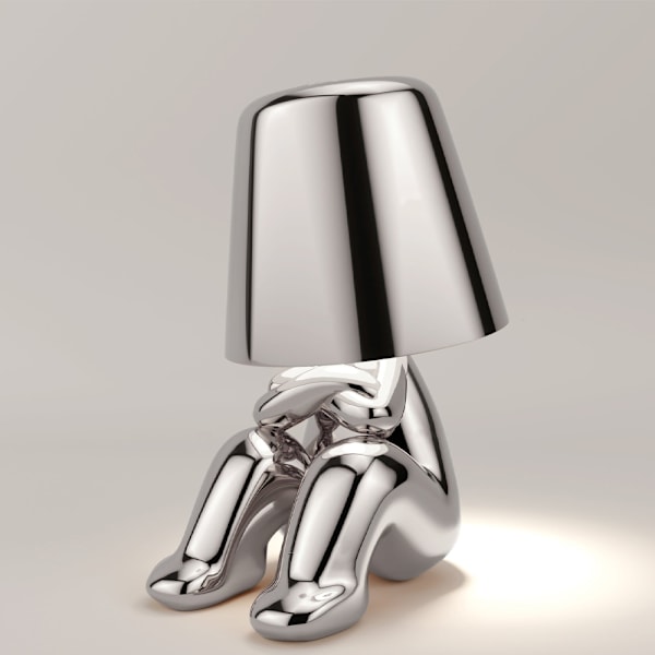 Thinker Lamp Collection Creative Little Golden Man Vardagsrum T