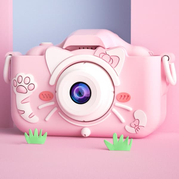 Barnkamera Barn Digitalkamera - Rosa Katt