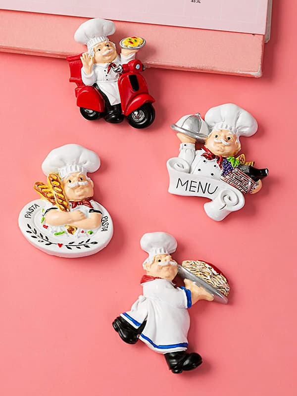 4 st Set Europeisk stil 3D-harts