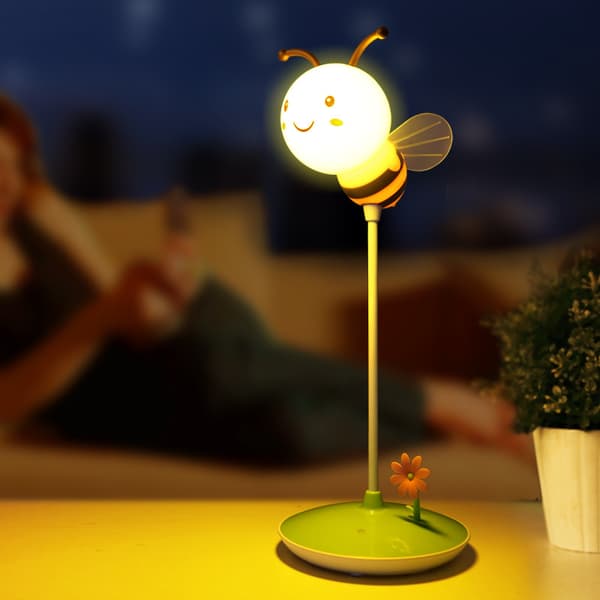 Søt Bumblebee LED-bordlampe Touch Control Dimming 3 Lysstyrke a