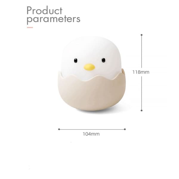 Klapp Lampe USB Nattlampe HVITT LYS HVITT LYS