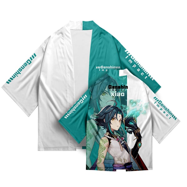 ub- 26 Tyylit Genshin Impact Xiao Zhong Li Qiqi Cosplay 3D-tulostus Haori Anime Kimono Viitta Anime Sarjakuva Vaatteet 5 M