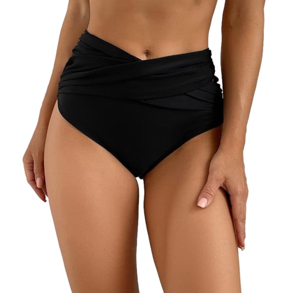 1/2/3 Naisten uimahousut Pool Party Naisten uimapuku Snorklaus Black M 2PCS