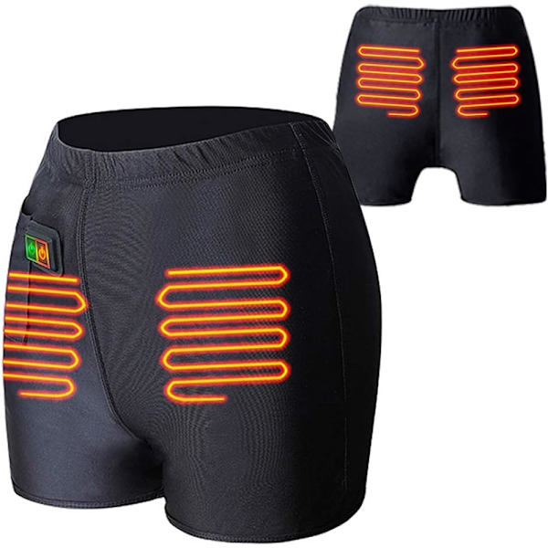 Uppvärmda byxor, unisex batteriuppvärmda boxer Varmbyxor qd bäst Medium