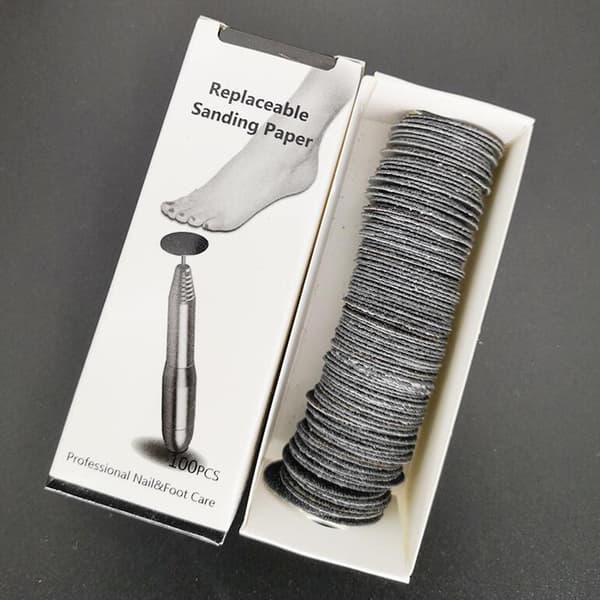 1/2/3/5 Erstatningspuder til elektrisk fodfil Effektiv og 5mm 80Grit 100 pcs 1 Pc