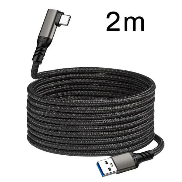 Linkkabel for Quest 2 VR USB 3.2 Hurtigladekabel Dataoverføring Rask lading VR-hodesett-tilbehør, 2 meter