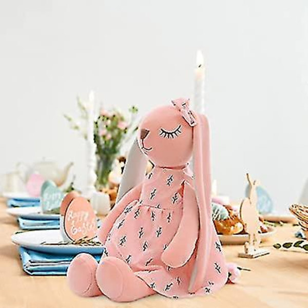 Kanin plysch fylld docka - påsk plysch kanin plysch leksak pink