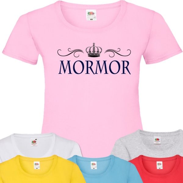 Bestemor t-skjorte - flere farger - krone design Lyseblå T-skjorte - XXL Ljus blå T-shirt - XXL