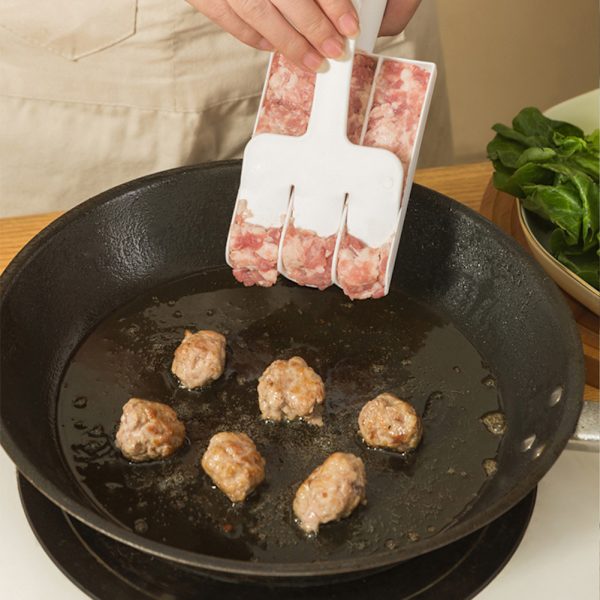 Creative-Kitchen Triple Meatball Maker Multifunktions Köttbullar Stencil Snabb DIY Kött Köttbullar Set 2PCS