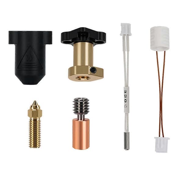 Opdateret Hotend KIT til K1/K1 MAX Keramisk Varmeblok Sæt 300C Ekstruder til K1 3D Printer