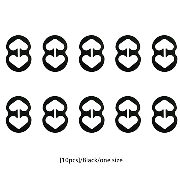 1/2/3/5 10 stk Dame BH Stropp Klips Erstatning Jenter Damer Black 1 Pc