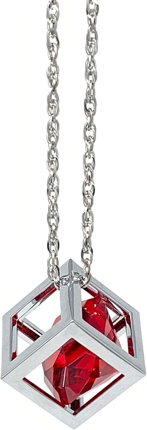 Red Diamond Cube Crystal Bilbakspeilberlokker, Bling Bil Ac