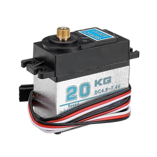 FLYUEACE 20KG Digital Servo Alle kobbertenner Aluminium Midtre Skall Servoer
