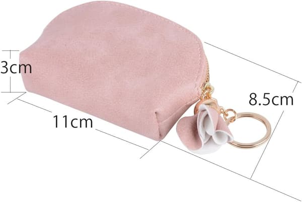 1 st Rosa Myntbörs för Kvinnor med Hänge Plånboksfodral Liten Plånbok