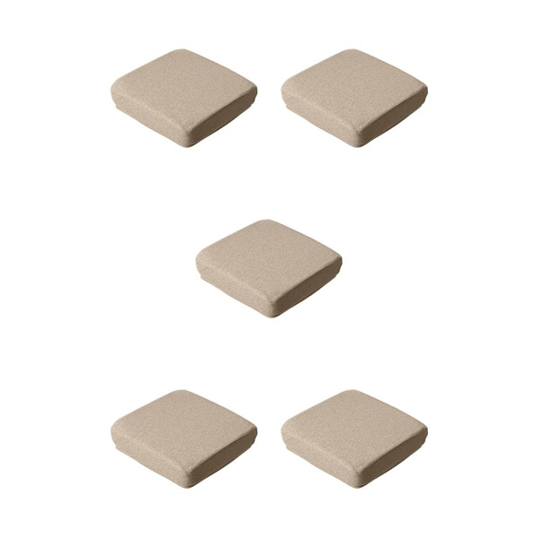 1/2/3/5 Vaskbart Støvtæt Betræk Stilfuldt og praktisk Coffee 10cm 5PCS