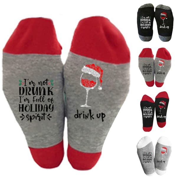 Julbrev Fluffiga sängstrumpor Winter Warm Lounge Xmas Gift grey