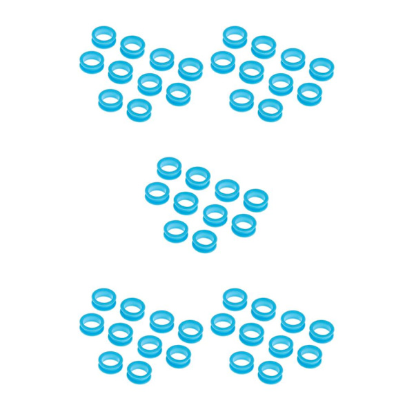 1/2/3/5 10x Barber Frisør Saks Fingerring Light Blue 10 pcs 5PCS