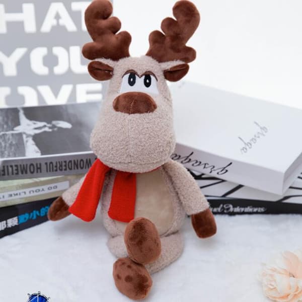 Julklapp Jul Älgdocka Plyschleksak Barndocka