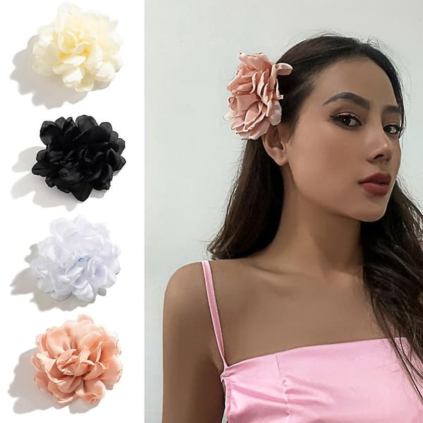 Blomsterformet hårklemme Satin Materiale Hår Pi