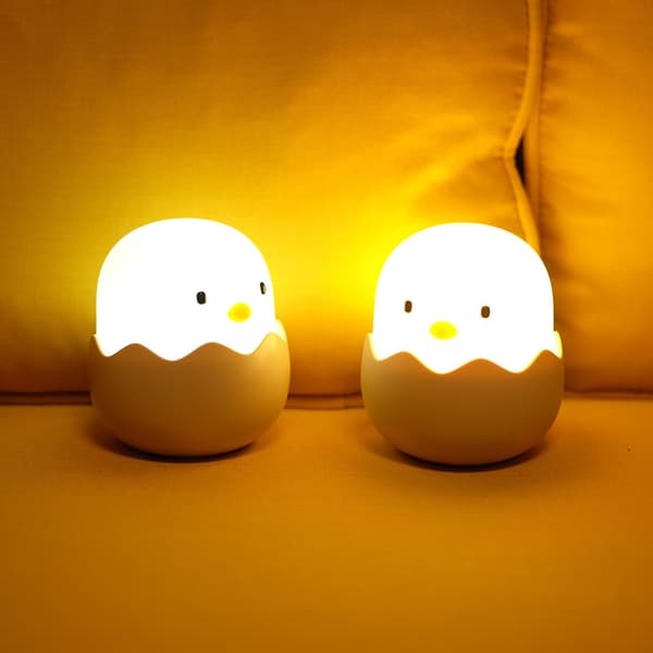 Creative Eggshell Chicken Emotional Night Light, Tumbler Bedside