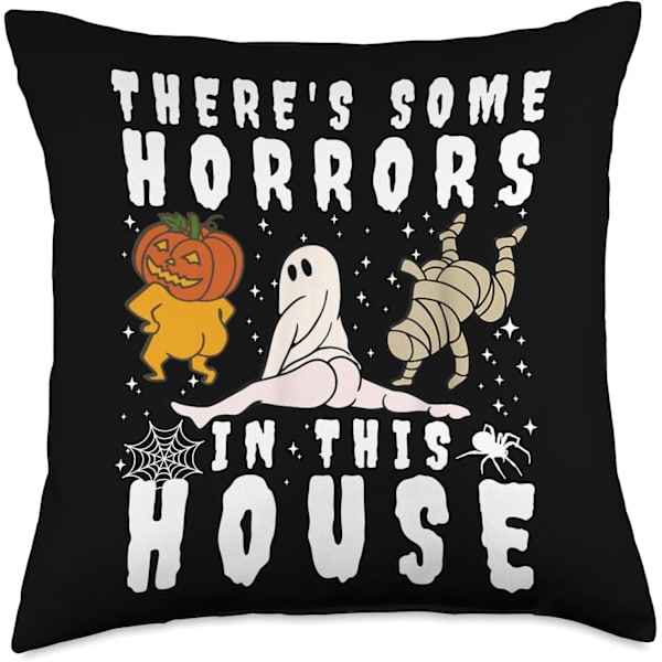 Der er nogle rædsler i dette hus Ghost Pumpkin Halloween Pude