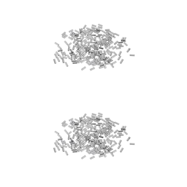 1/2/3 200 st aluminiumlegering fiskelina Crimp Wire Leader 2Set