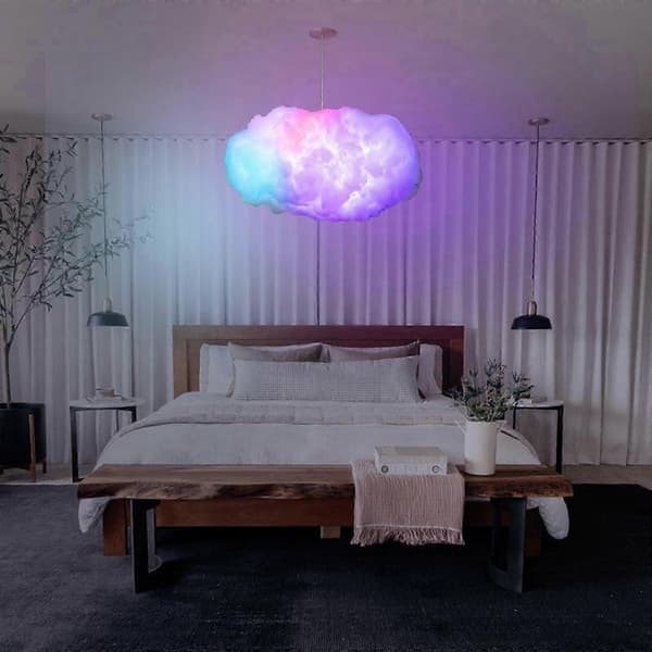 Enkel å installere 3D-skylampe for soverom og sosiale medier