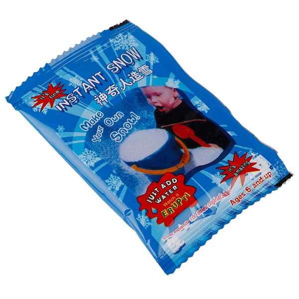 1/5-pakning kunstig snø Umiddelbart snøpulver Fluffy Snowflake F 5pcs