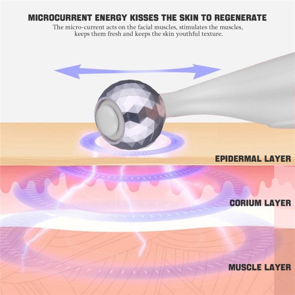 3-i-1 Anti-rynkor elektrisk ansiktsmassager 3D ansiktsrulle