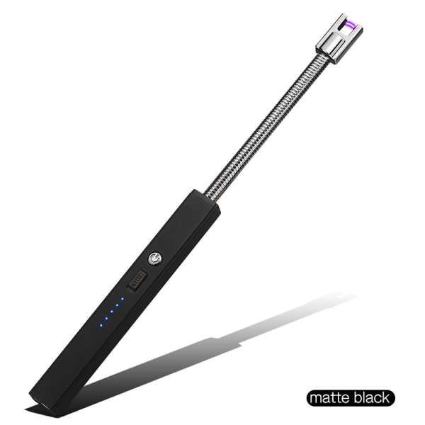 ArcLighter uppladdningsbar USB-tändare, matt svart svart black
