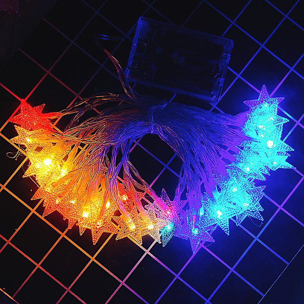 Häät Keijuvalot Festons Led String Lights Tähtiseppele Ikkunaverho Sisustus Syntymäpäiväjuhlat Valaistustarvikkeet warm white light 2M