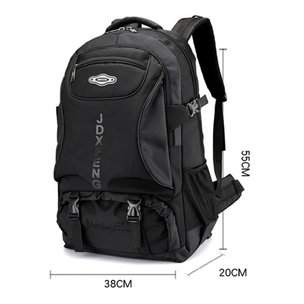 60L vattentät vandringsryggsäck Sport Skolryggsäck Stor utomhusklättringsväska Unisex Camping Trekking Resor för män kvinnor Violet 50 - 70L