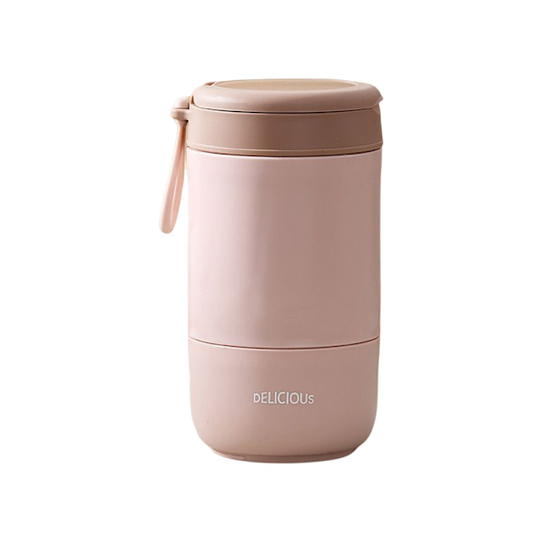 Frukostkopp Kaffe Mugg Mjölkburk Håller varm länge Light Pink/680ML
