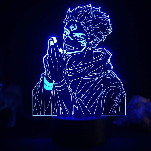 Jujutsu Kaisen Gojo 3D Illusion Night Light Lamp Smart Touch