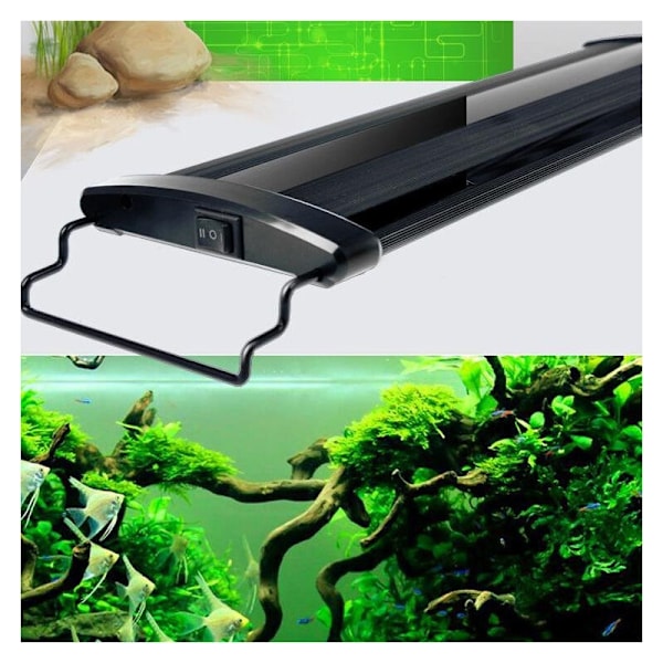 LED-akvarium, justerbar fuldspektrum belysning til ferskvand Aq