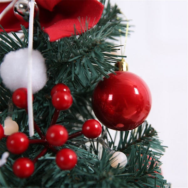 4cm LED Juletre Sett Mini Bord Xmas Tree