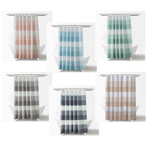 Duschdraperi premium textil tjock struktur badkar