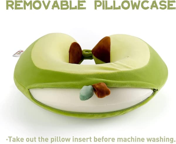 Barn Reisepute, Flyputepute for barn - Memory Foam green