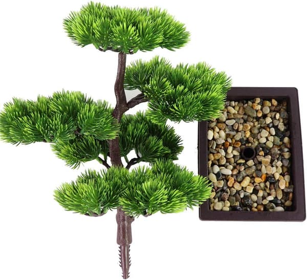 Kunstig Bonsai-tre, falsk plantedekorasjon, pottet kunstig