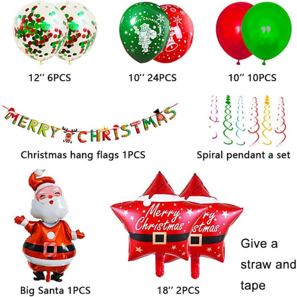 Christmas Balloon Garland Arch Kit God Juldekoration