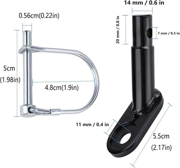 2 st Cykeldragkrok Adapter Cykelsläpvagnsdrag